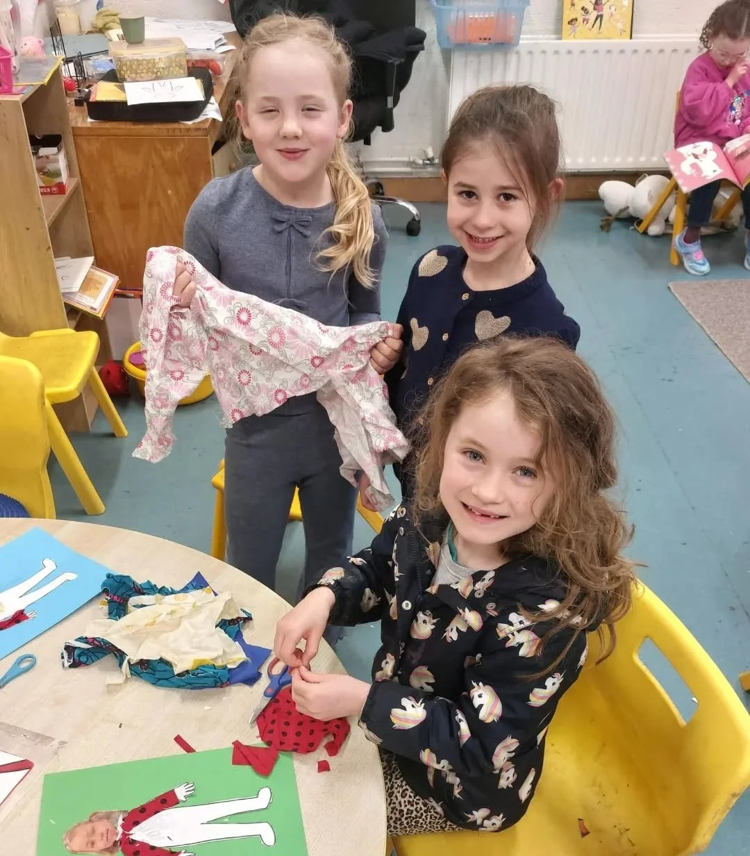 Fabric and fibre in Senior Infants!