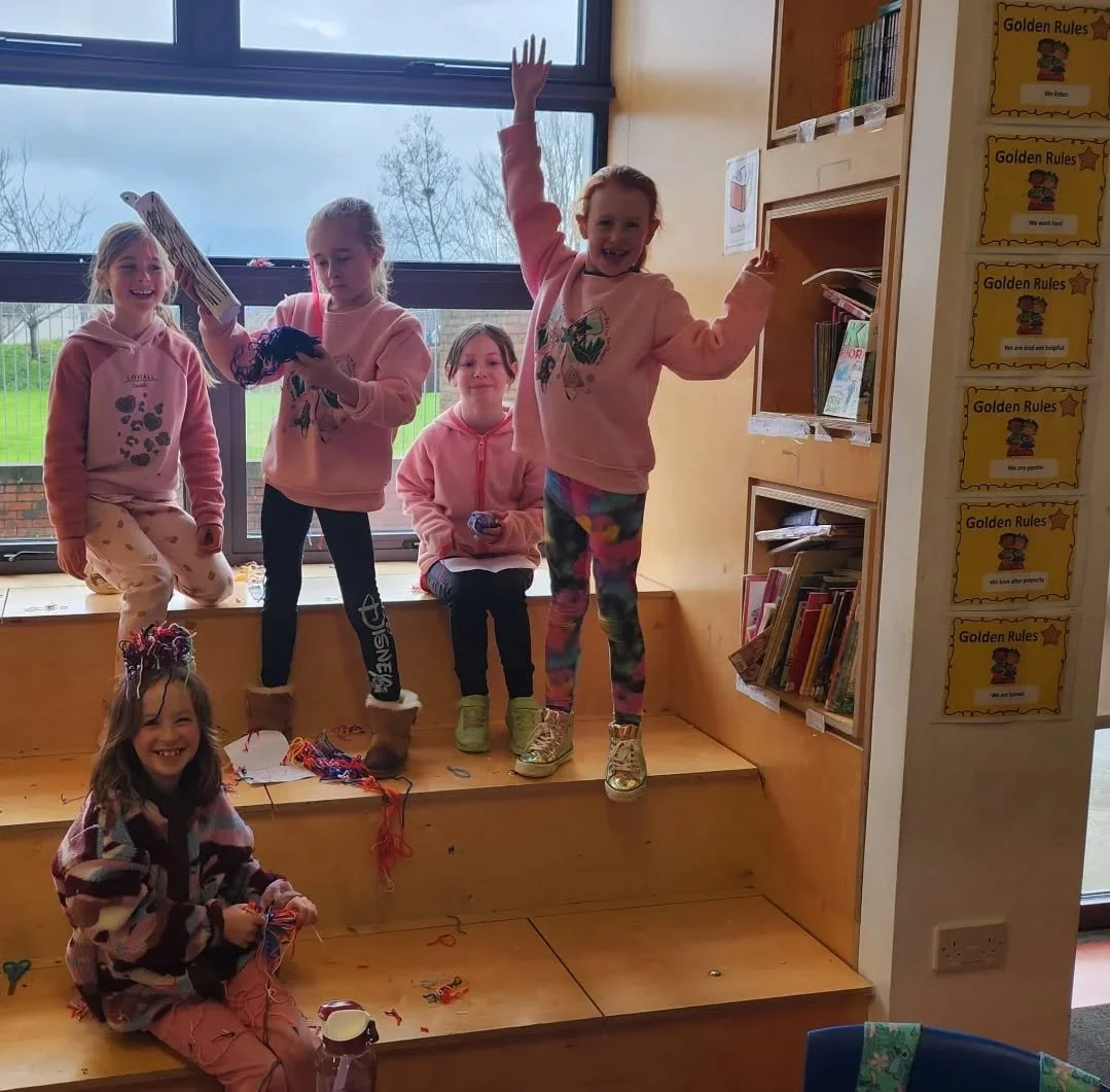 Claire's third class enjoyed convincing each other to buy their creative products through drama.