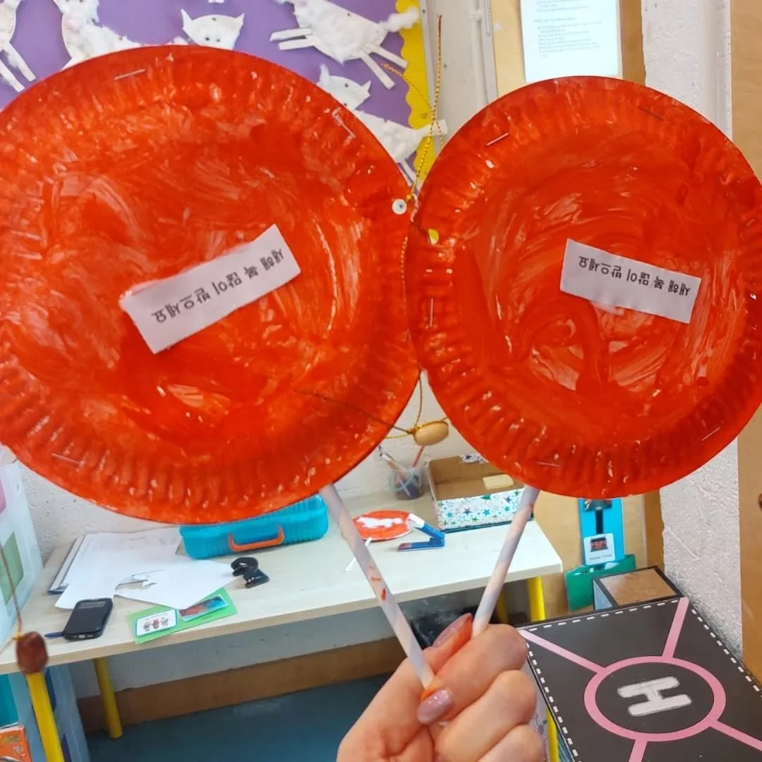 Senior Infants made drums to celebrate lunar new year