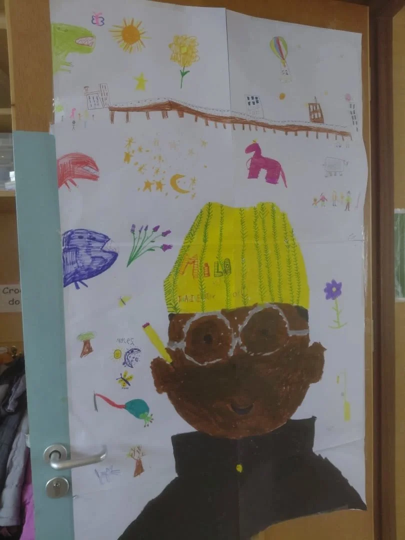 Grace's 1st class door display for the decorate your door competition for World Book Day