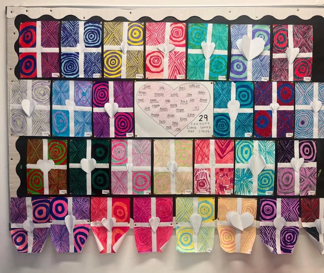 Heart Art by Ciara's 4th Class