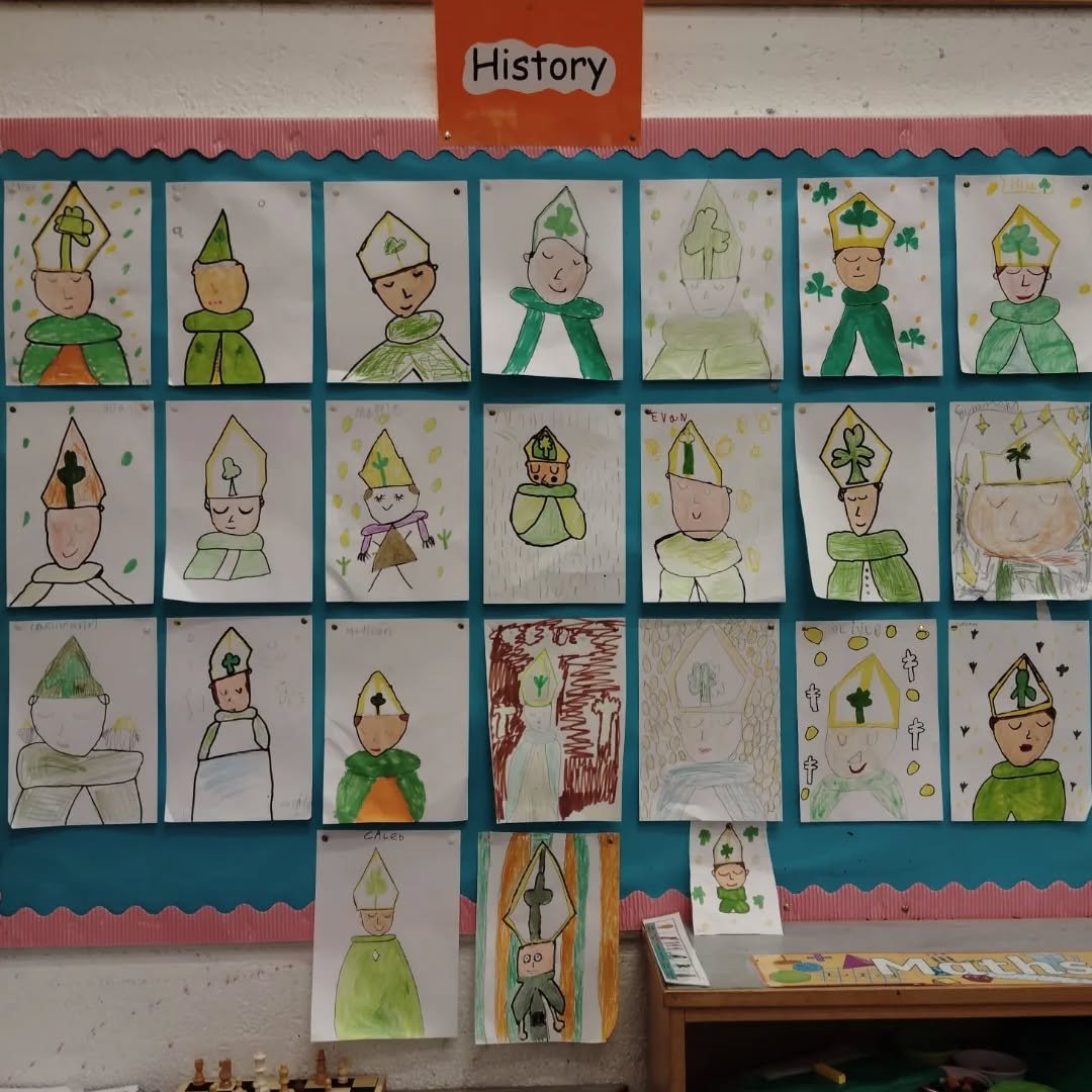 1st class learning about Saint Patrick