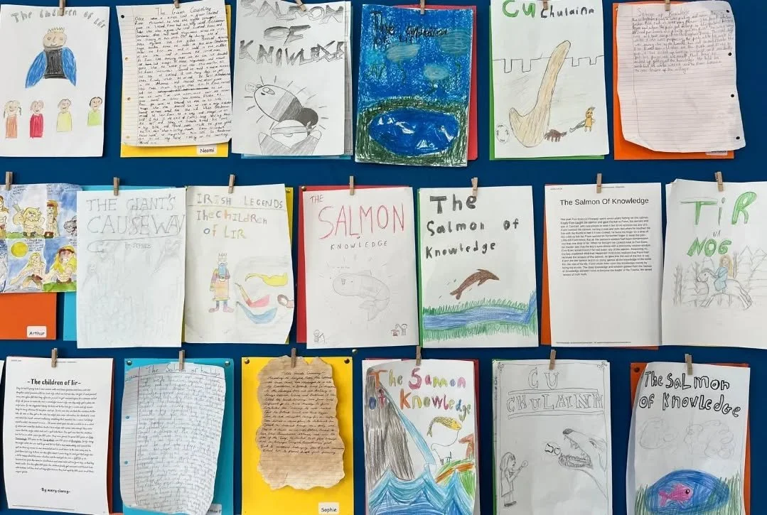 6th Class 2 have been studying Irish Myths and Legends this month Ireland 🇮🇪 ☘️
