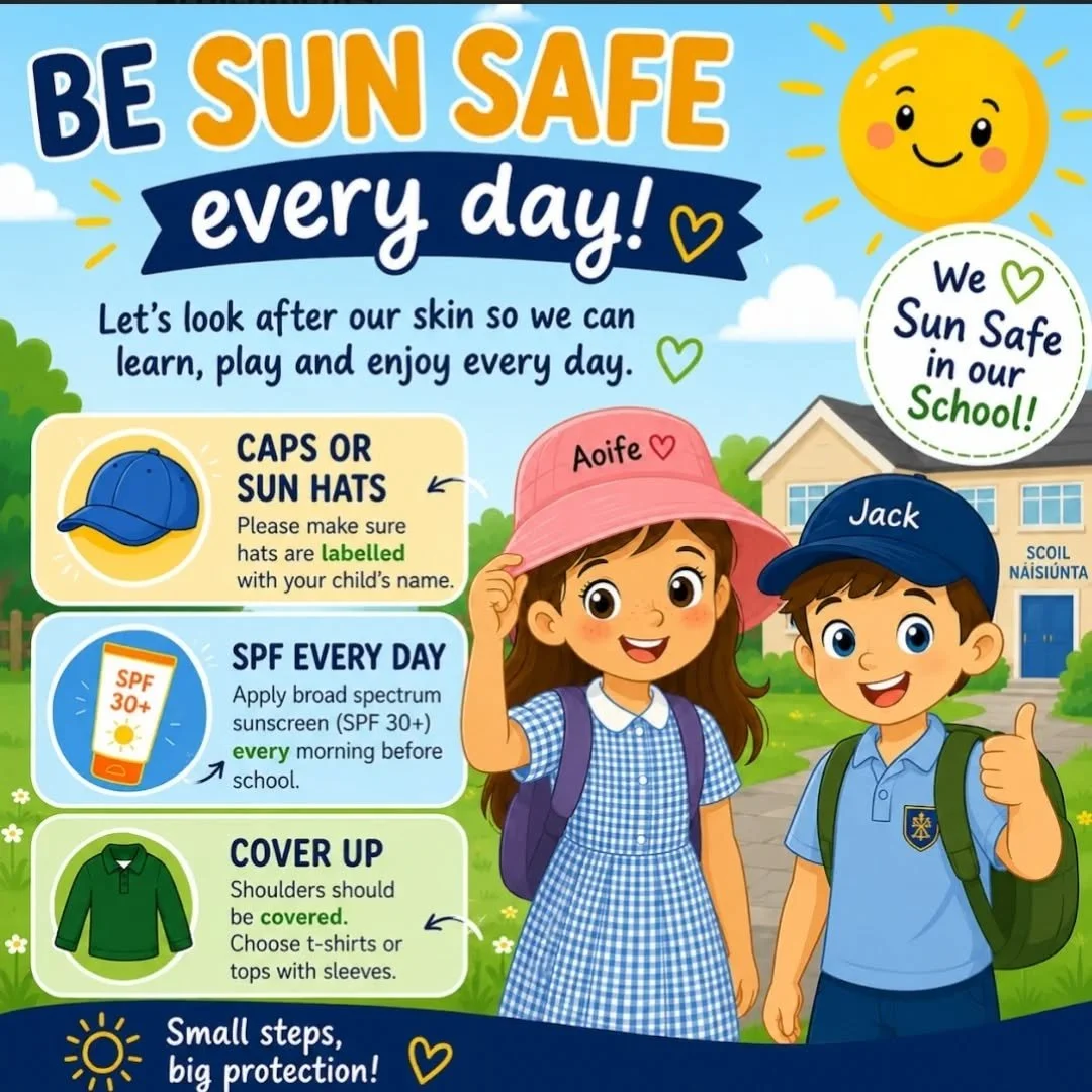 Please ensure that all children are protected against the sun this week in school.
