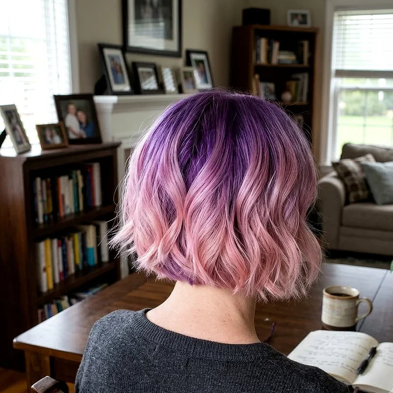 Pink and Purple Short Hair Ideas