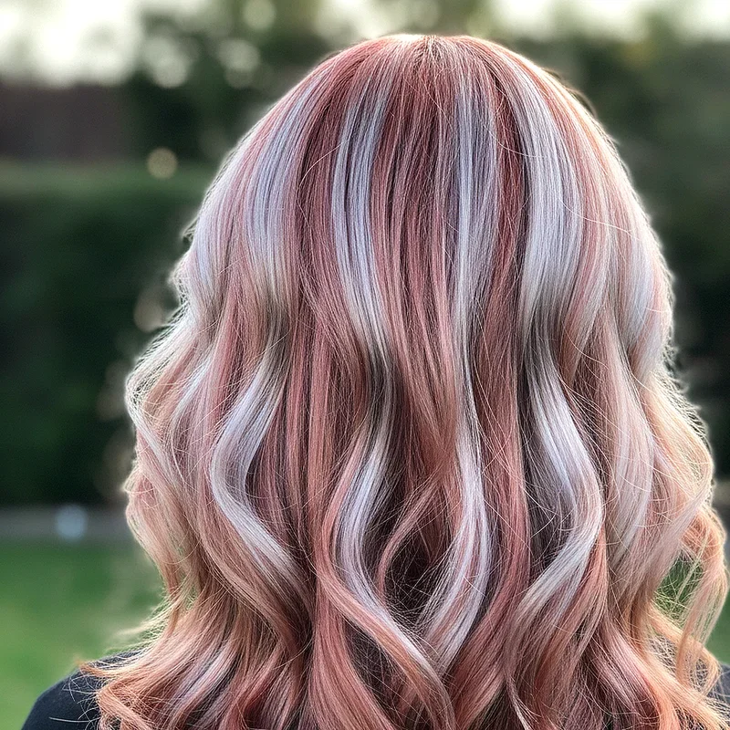 Red and Silver Hair Ideas