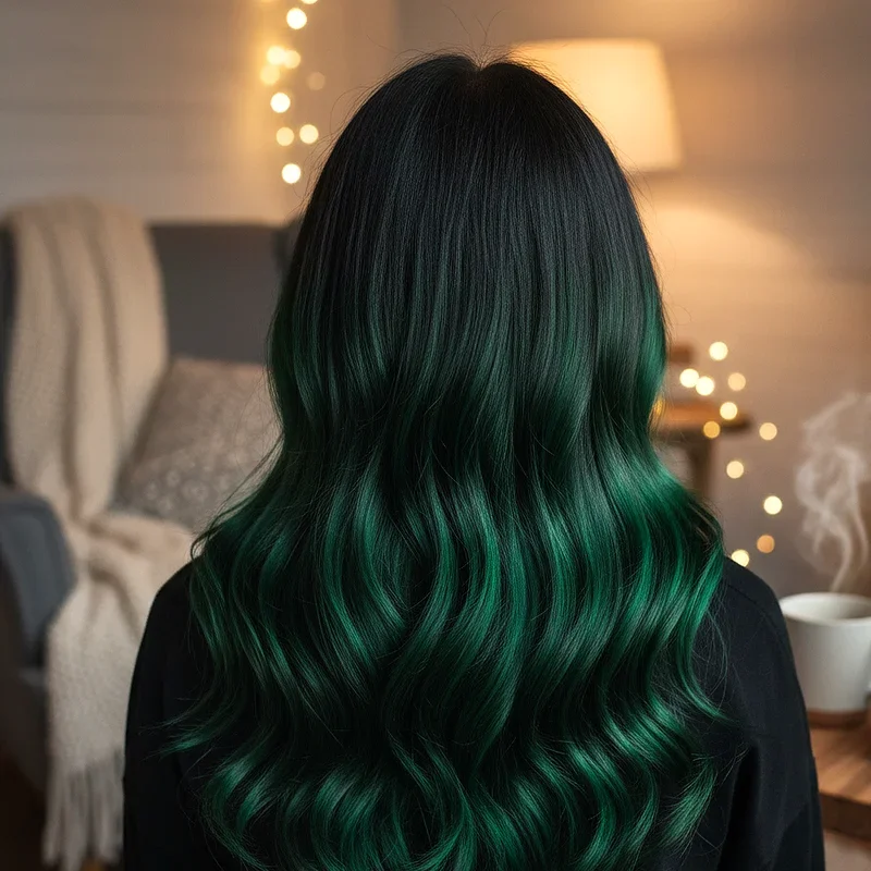 15 Green and Black Hair Ideas for Unique Hairstyles