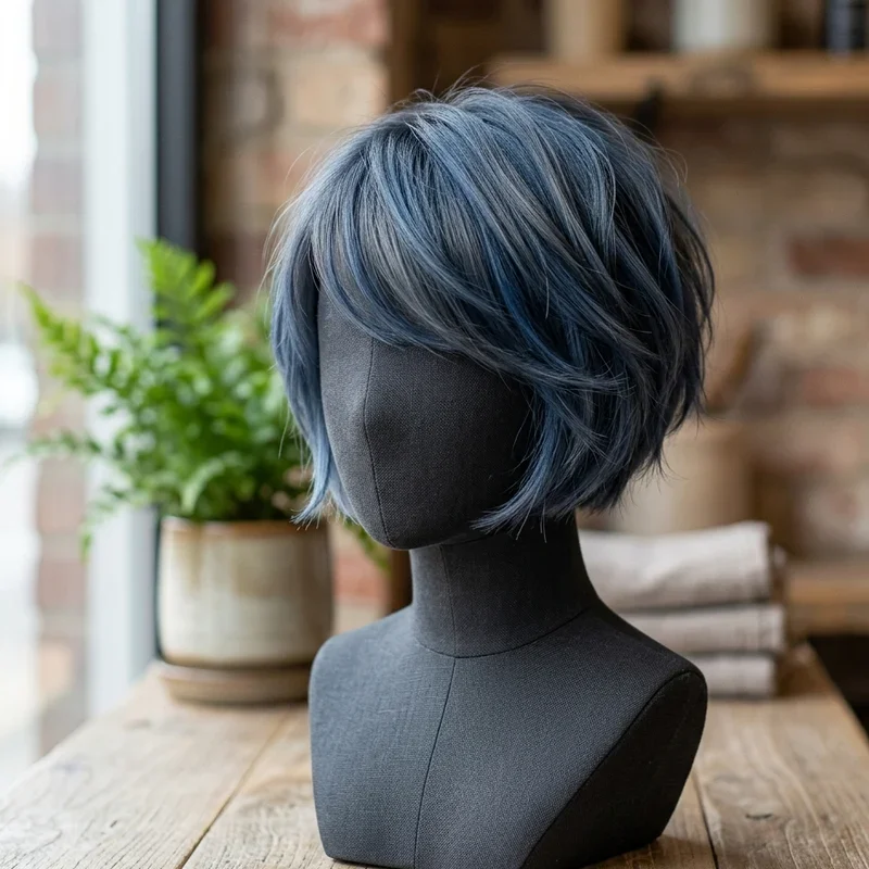 Blue Hair Ideas for Short Hair