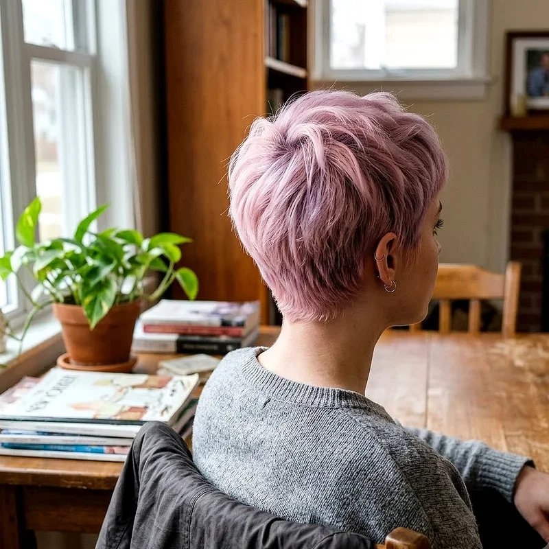 Pink and Purple Short Hair Ideas
