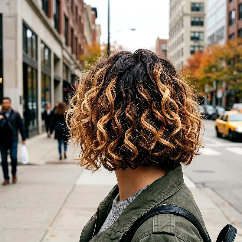Short Curly Hair Dye Ideas