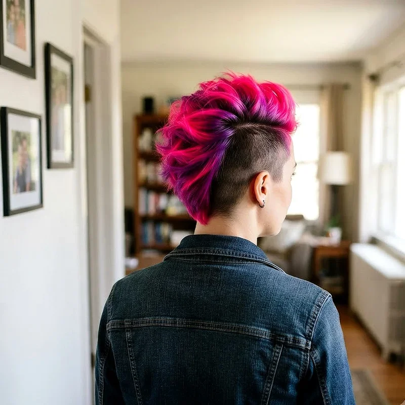Pink and Purple Short Hair Ideas