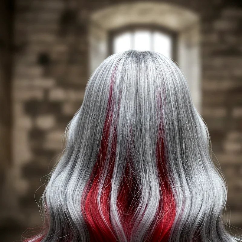 Red and Silver Hair Ideas