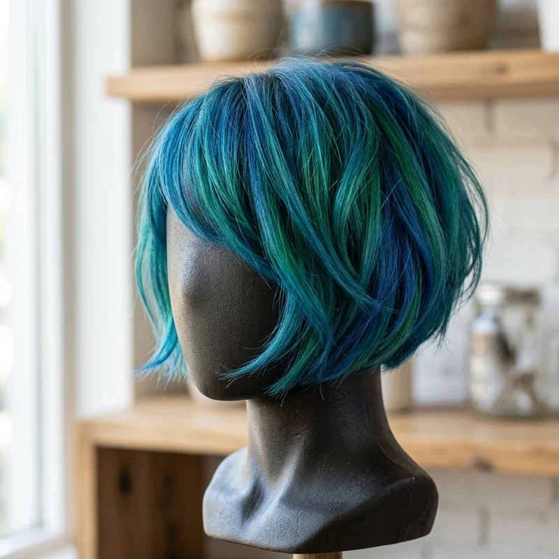 Blue Hair Ideas for Short Hair