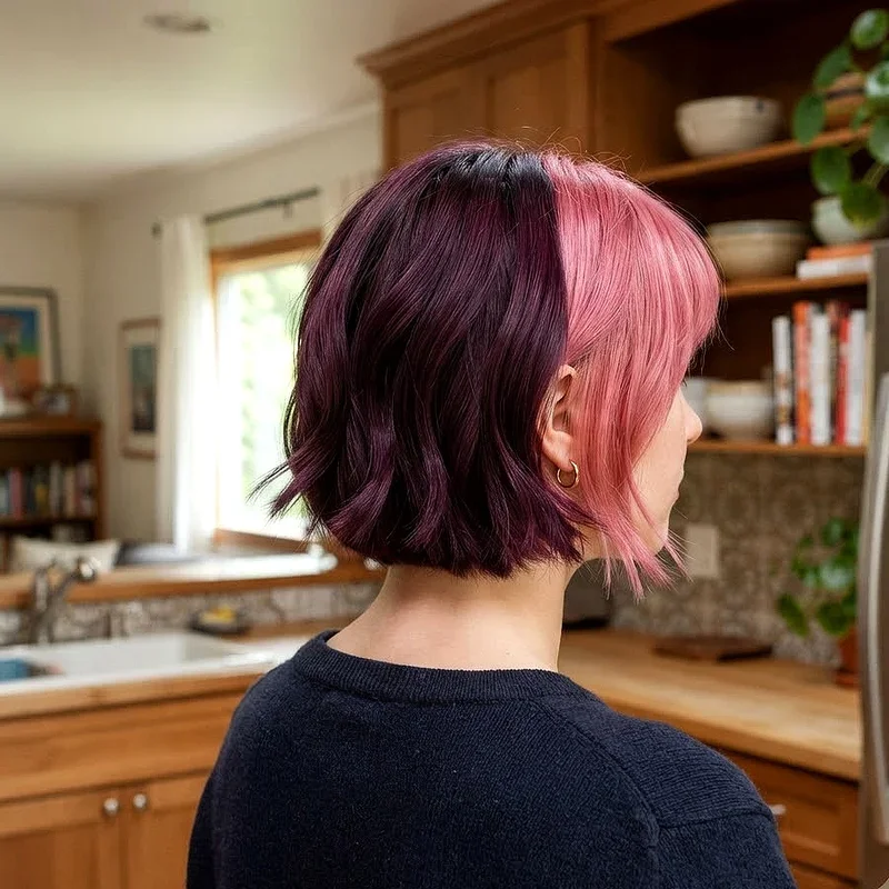 Pink and Purple Short Hair Ideas