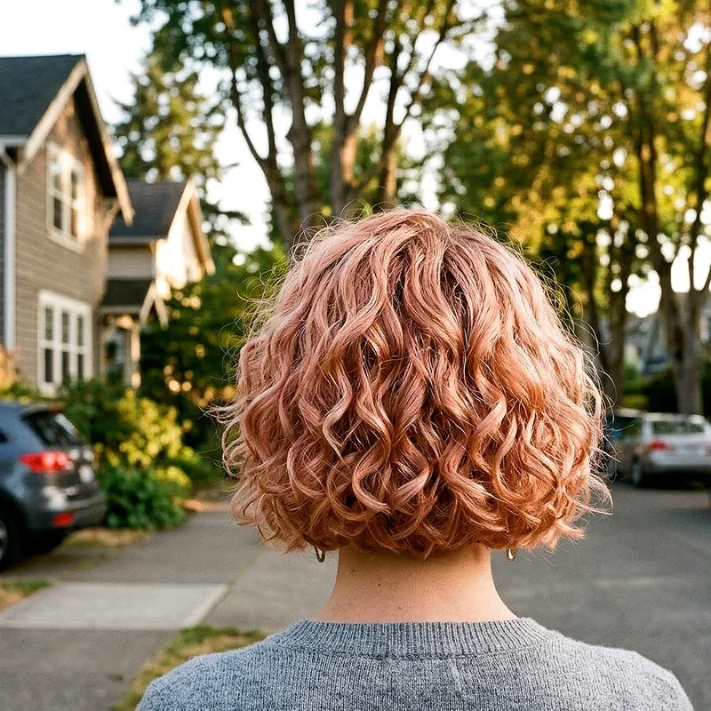 Short Curly Hair Dye Ideas