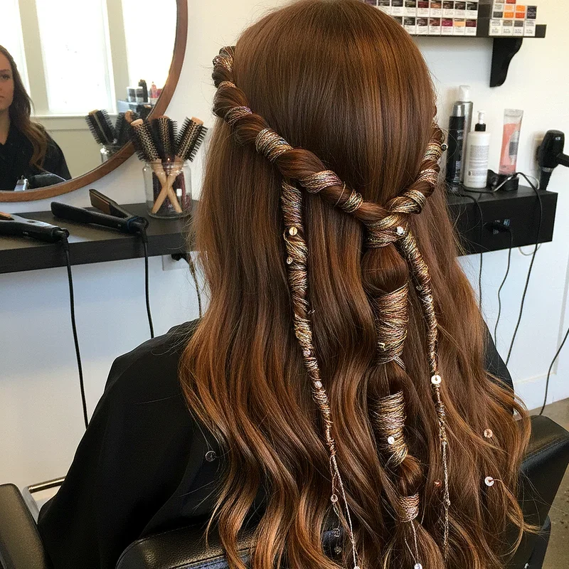 Thread Hair Wrap Ideas