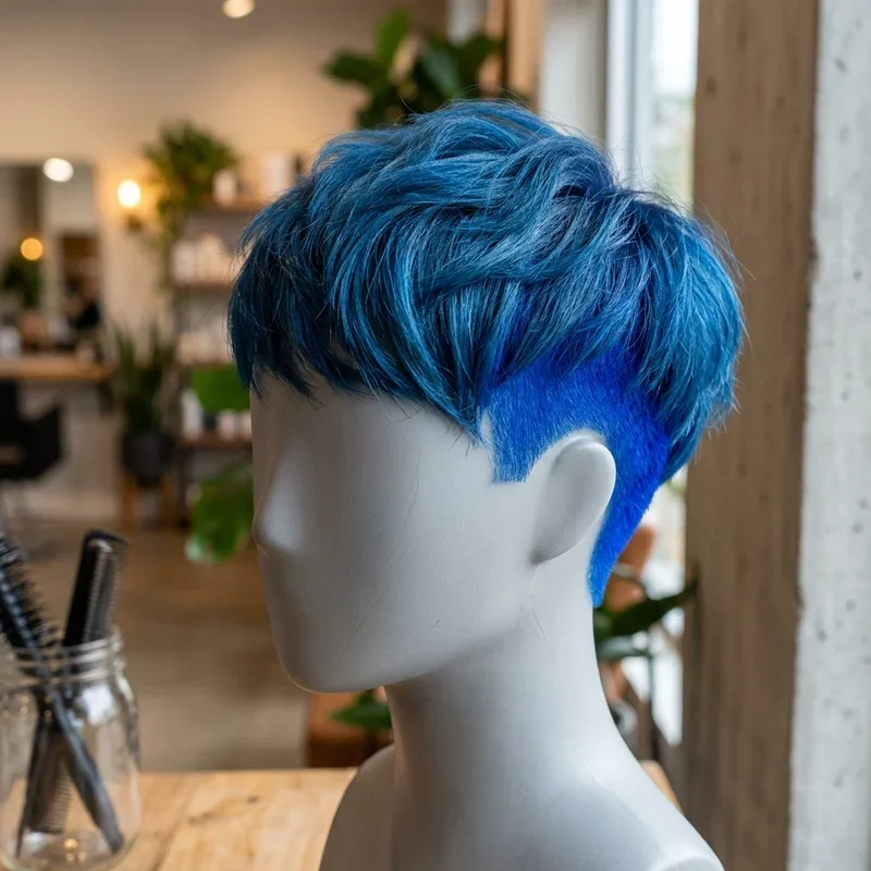 Blue Hair Ideas for Short Hair