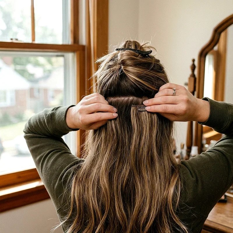 How to Install Clip In Hair Extensions
