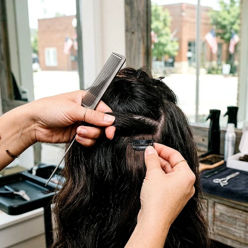 How to Install Clip In Hair Extensions