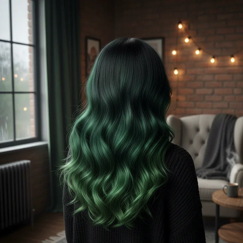 Green and Black Hair Ideas