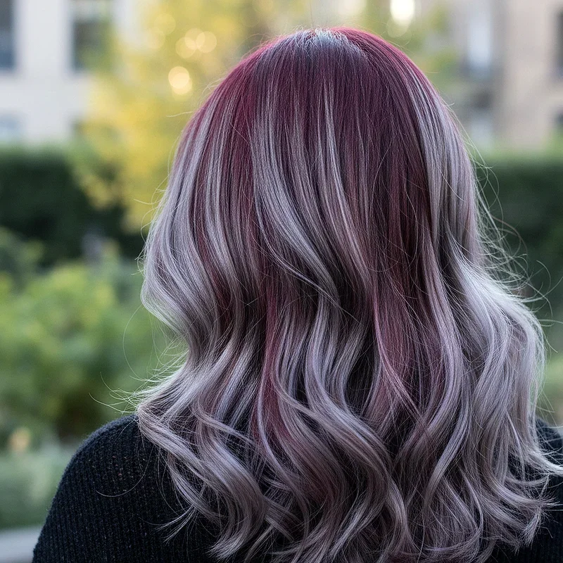 Red and Silver Hair Ideas