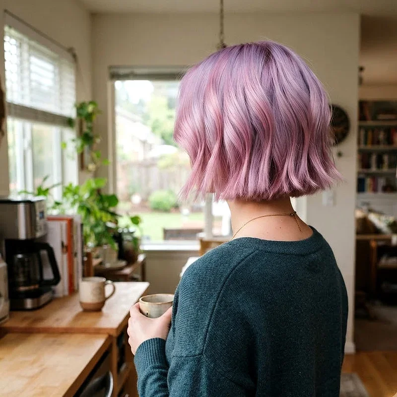 Pink and Purple Short Hair Ideas