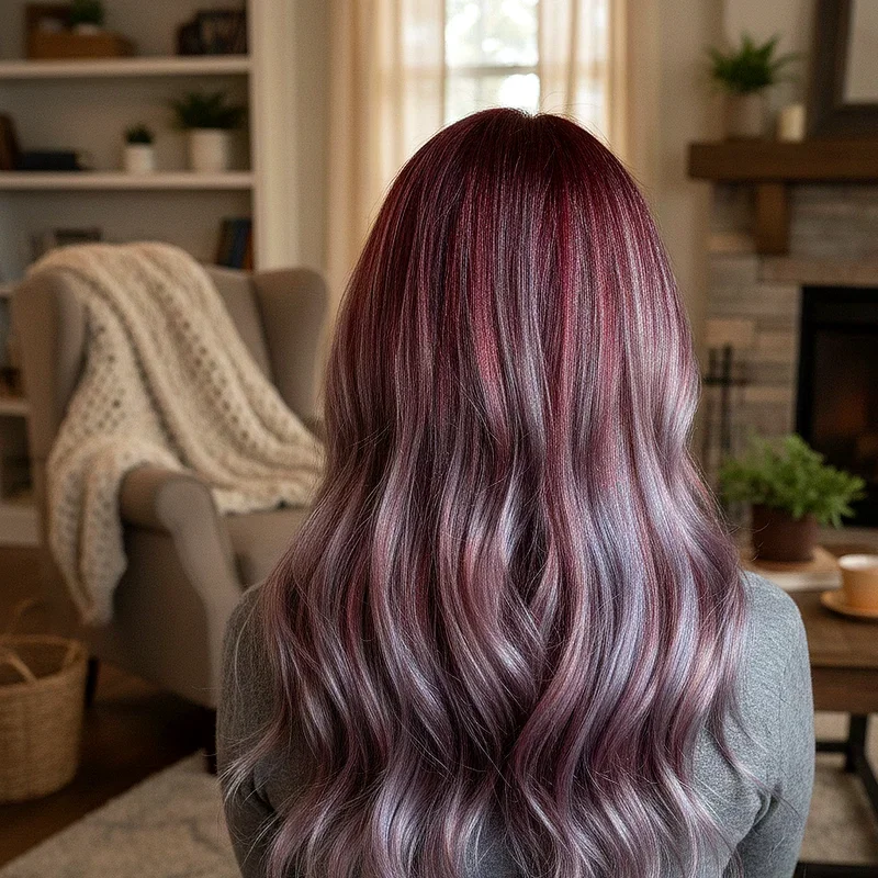 Red and Silver Hair Ideas