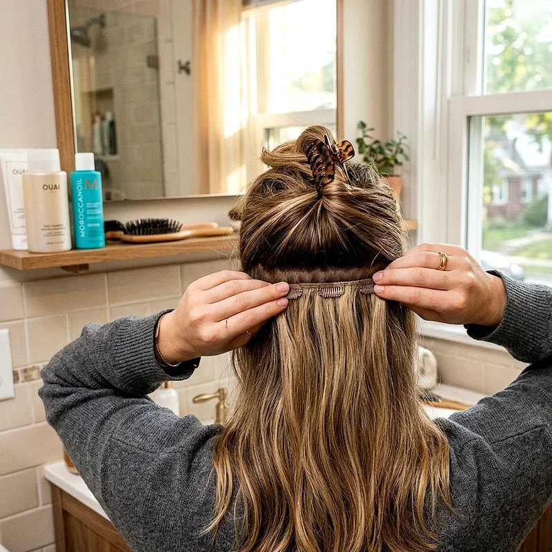 How to Install Clip In Hair Extensions