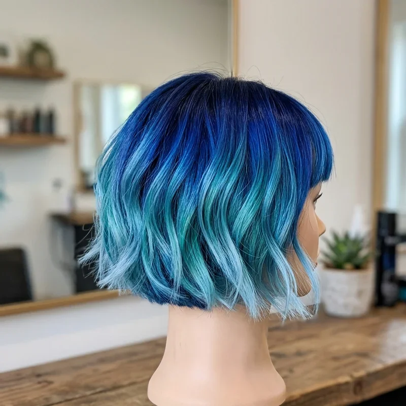 Blue Hair Ideas for Short Hair