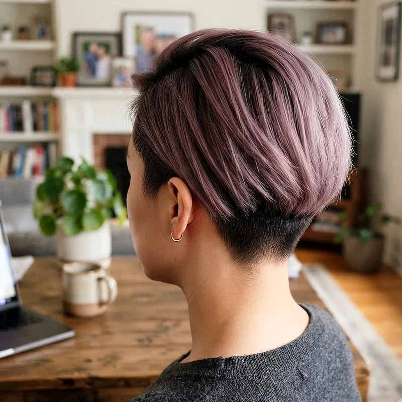Pink and Purple Short Hair Ideas