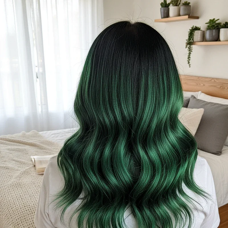 Green and Black Hair Ideas