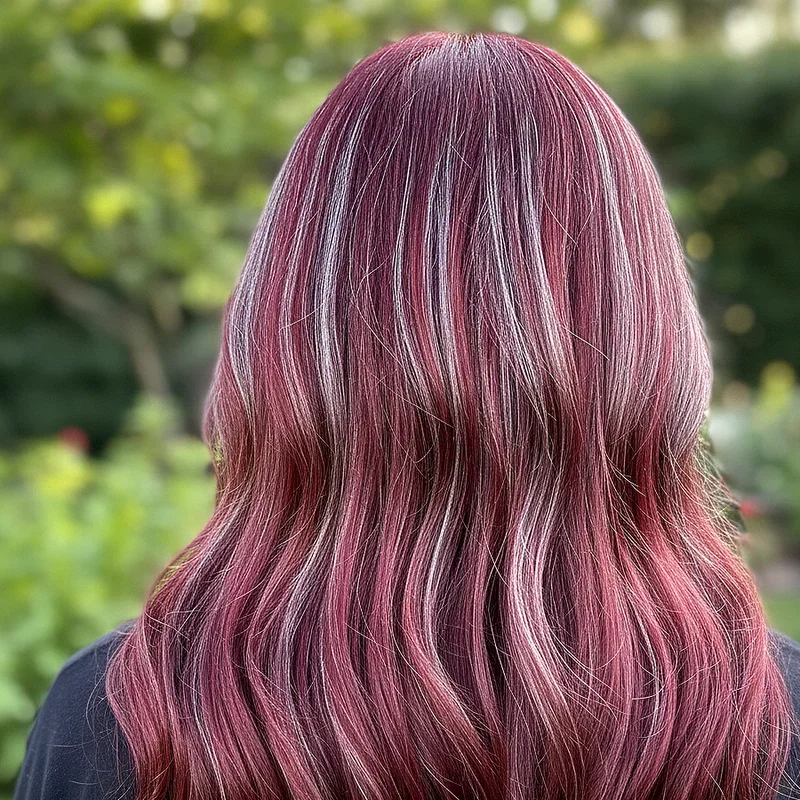 Red and Silver Hair Ideas