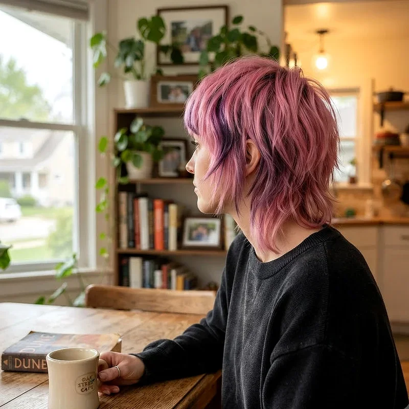 Pink and Purple Short Hair Ideas