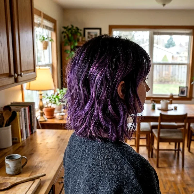 Pink and Purple Short Hair Ideas