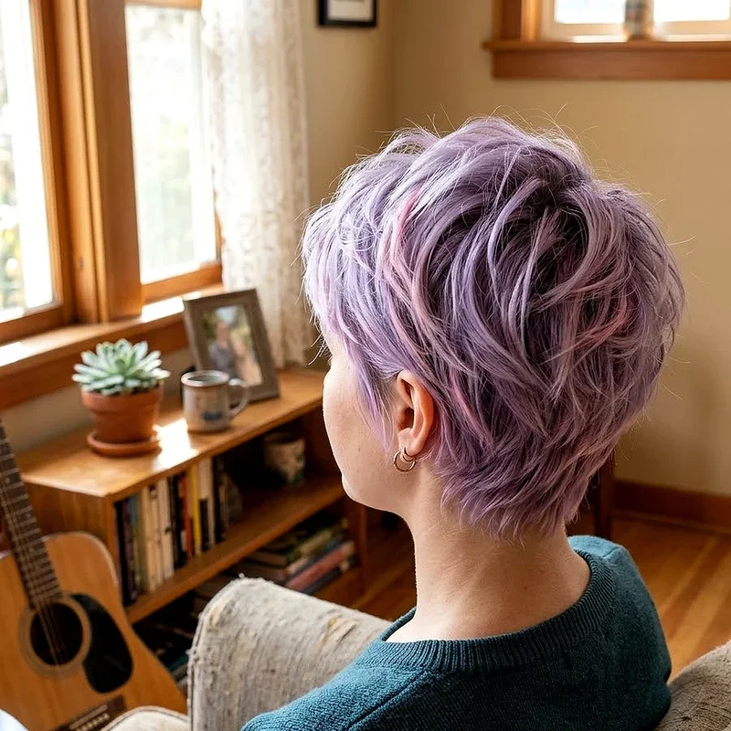 Pink and Purple Short Hair Ideas