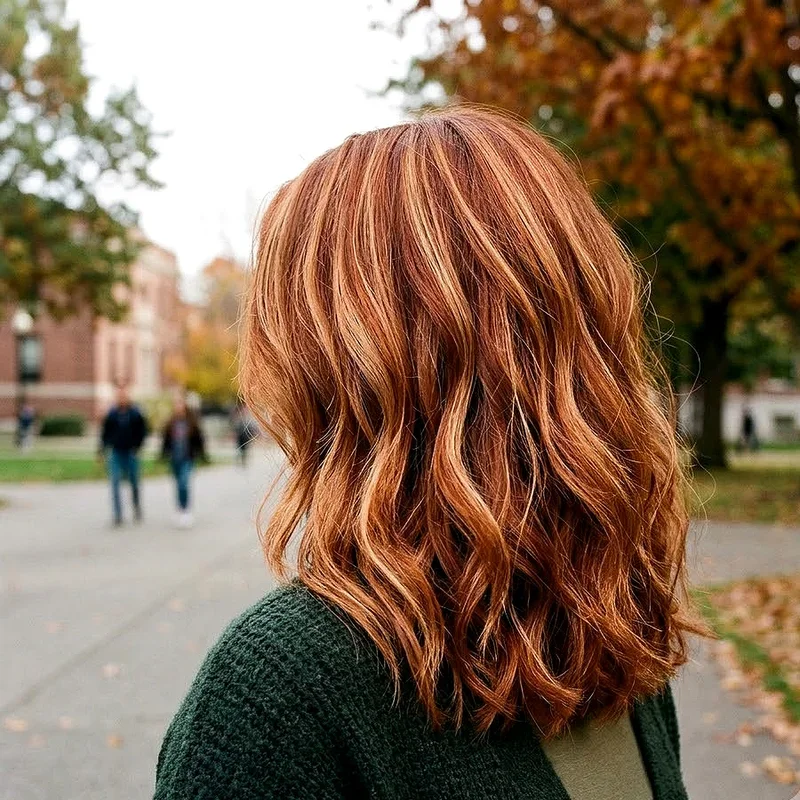 Red Hair Ideas with Highlights