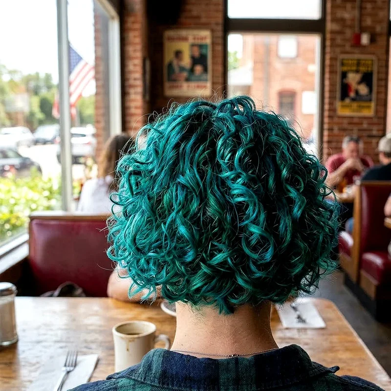 Short Curly Hair Dye Ideas