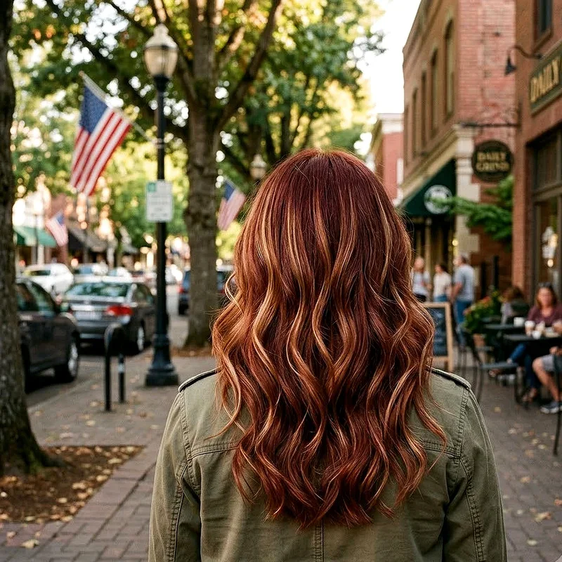 Red Hair Ideas with Highlights