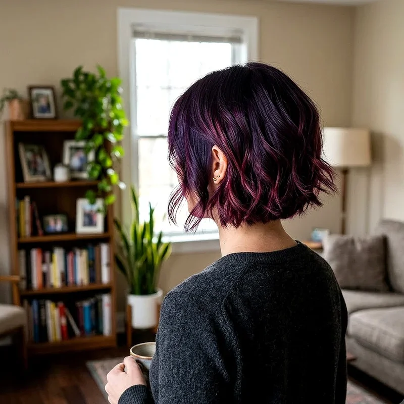 Pink and Purple Short Hair Ideas