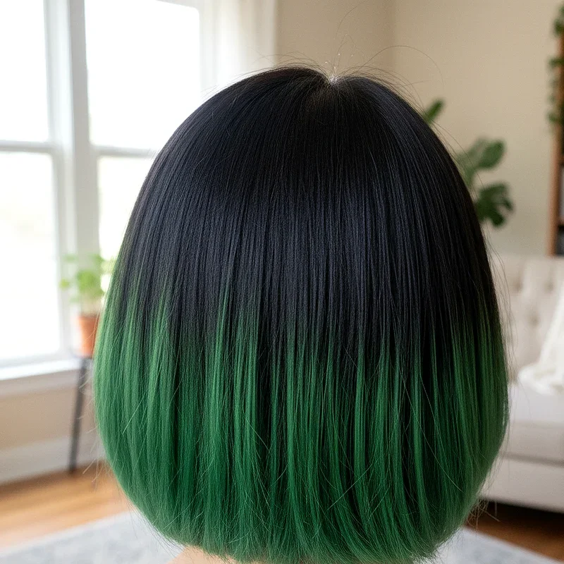 Green and Black Hair Ideas