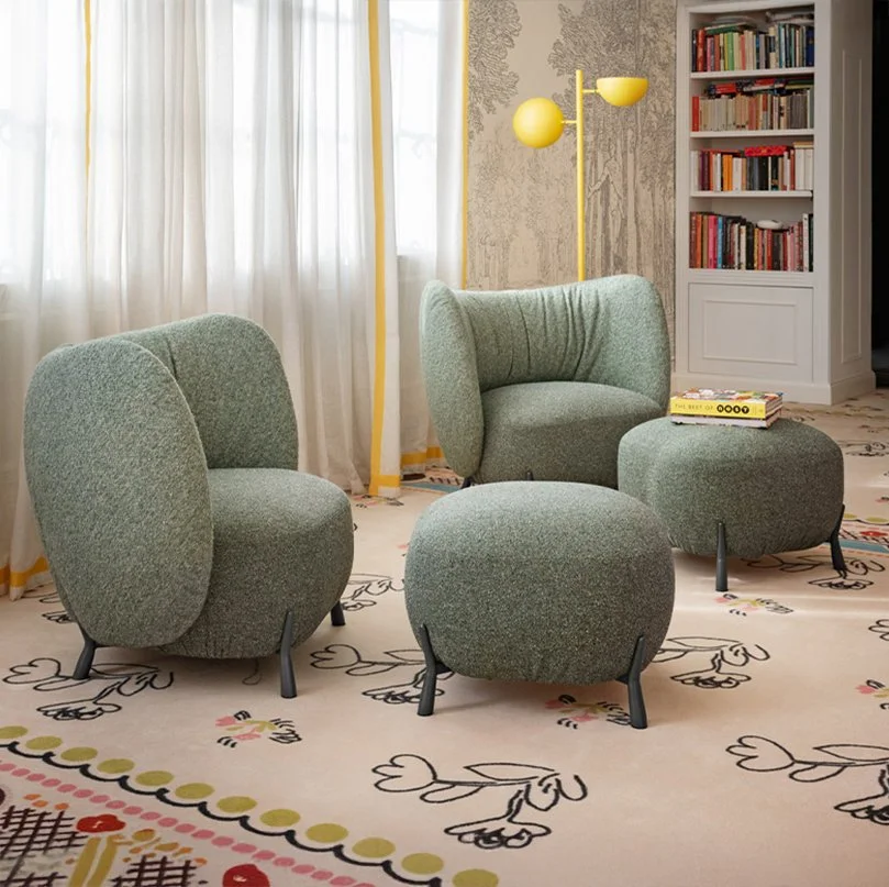 Dizajnerske fotelje i tabure u modernom enterijeru – Italian armchairs and poufs, luksuzni namještaj Art Mobili Podgorica | Italian furniture Montenegro