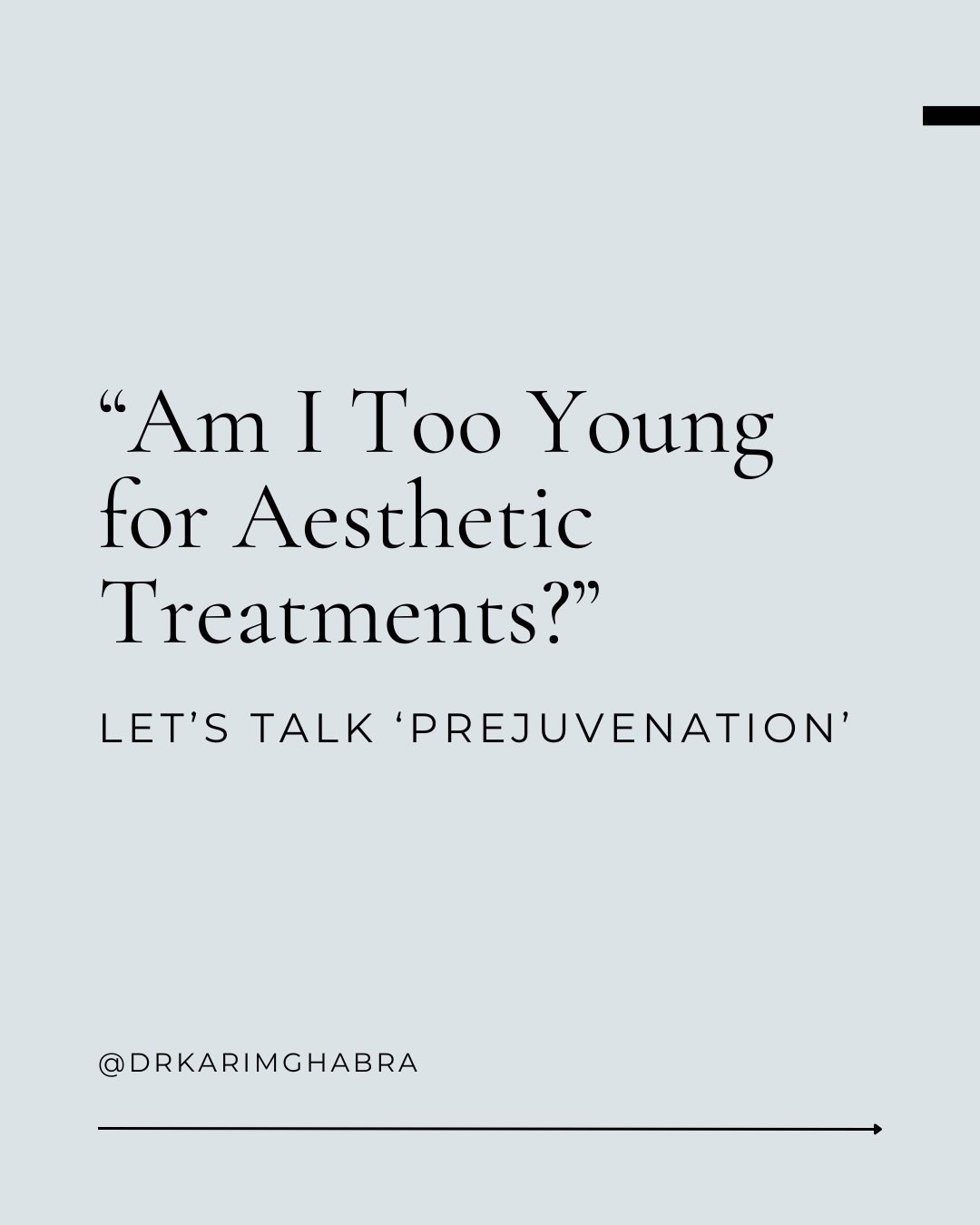 &ldquo;You&rsquo;re too young for injectables&rdquo; ❌

Prejuvenation focuses on maintaining skin health and supporting natural ageing through subtle, personalised treatments. 

If you&rsquo;re considering your options, a consultation allows us to di