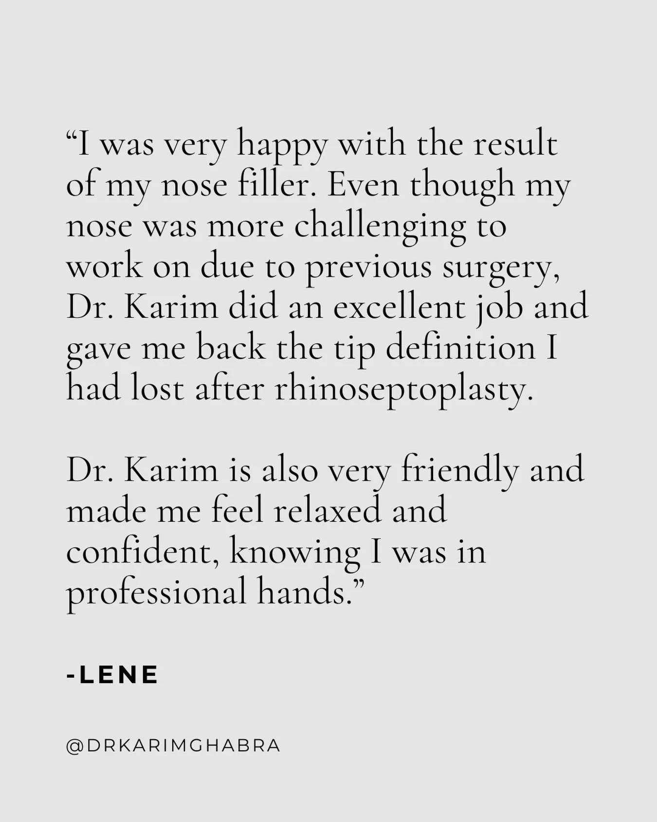Whether a case is straightforward or more challenging, my goal is always the same &mdash; for every patient to leave feeling genuinely confident in their results and completely reassured in the care they&rsquo;ve received. 

Aesthetic treatments aren