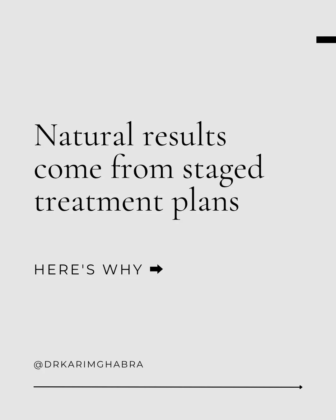 The best aesthetic outcomes usually come from a staged treatment plan, not by doing everything in one appointment.

Why? Swipe to find out! 👉

If your goal is subtle, long-term results, a tailored treatment journey will always be the best approach.
