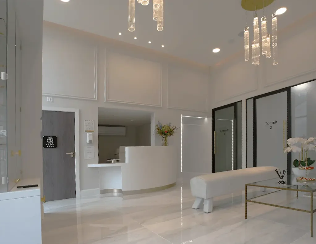 Reception area of Star Clinic, Altrincham, Cheshire