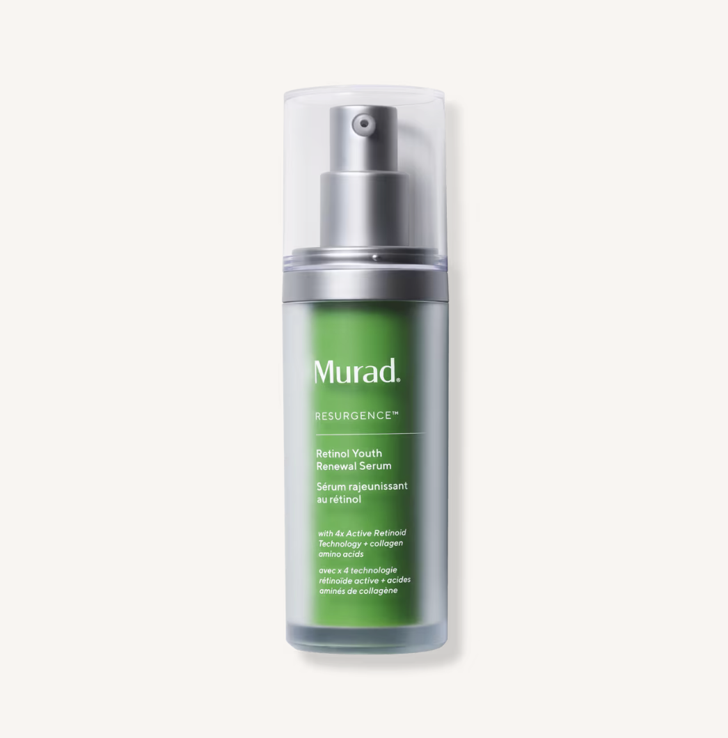 Bottle of Murad Resurgence Retinol Youth Renewal Serum with spray nozzle