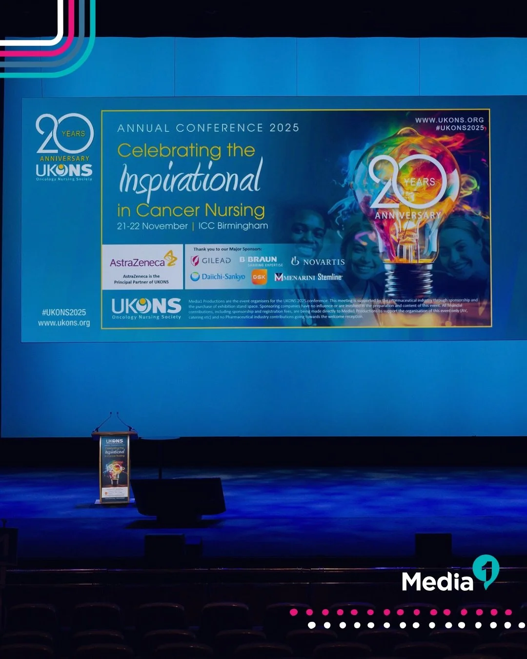 A huge milestone for UKONS and an honour for our team to organise their 20 year anniversary conference in Birmingham. Bringing together oncology professionals from across the UK to celebrate two decades of collaboration, learning and progress in canc