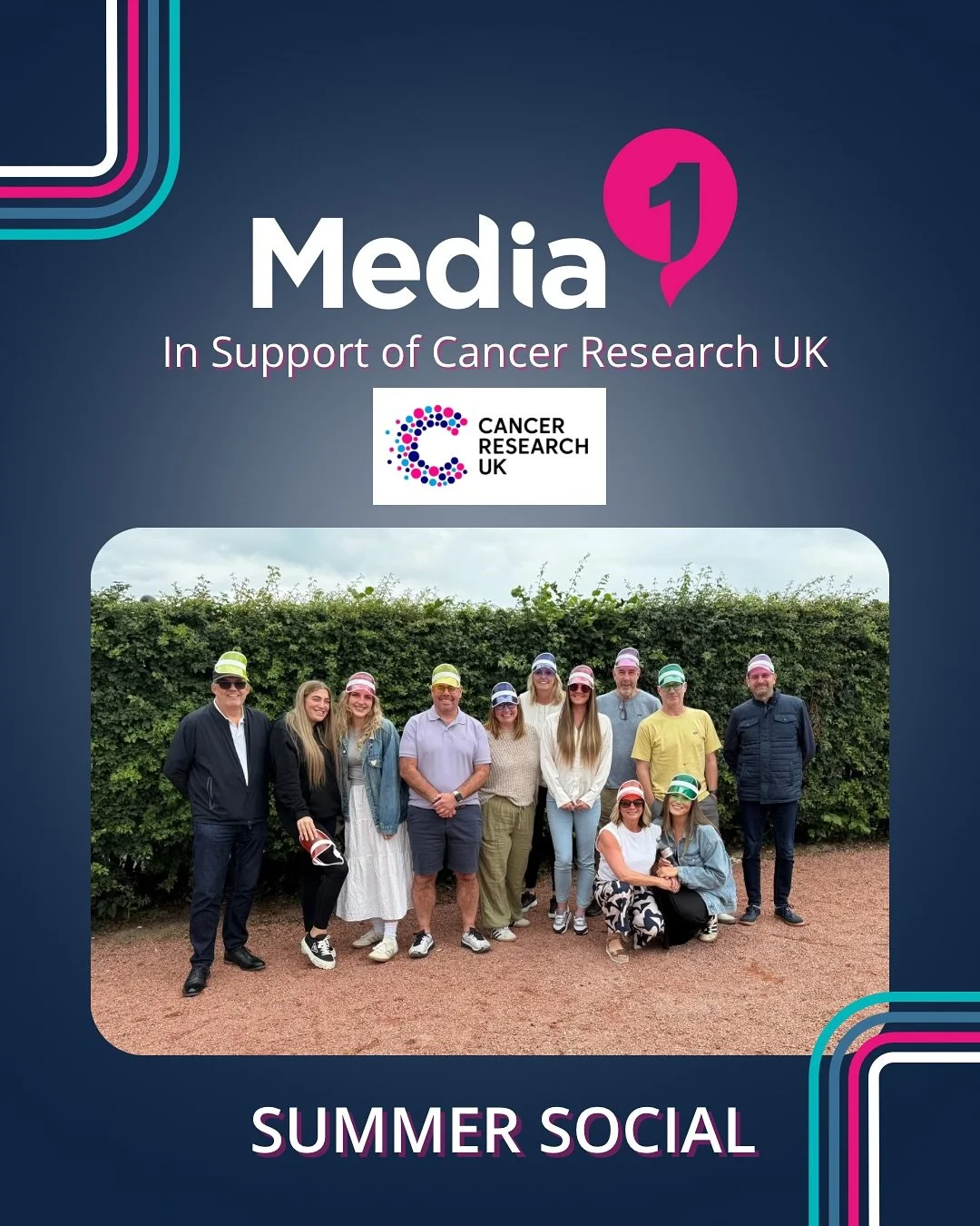 ⛳️ Media 1 Summer Social ☀️
Last month we ditched the desks and hit the mini golf course for our Summer Social, cue colourful visors, questionable putting skills, and a fair bit of friendly competition.
After the game, we headed off for a lovely dinn