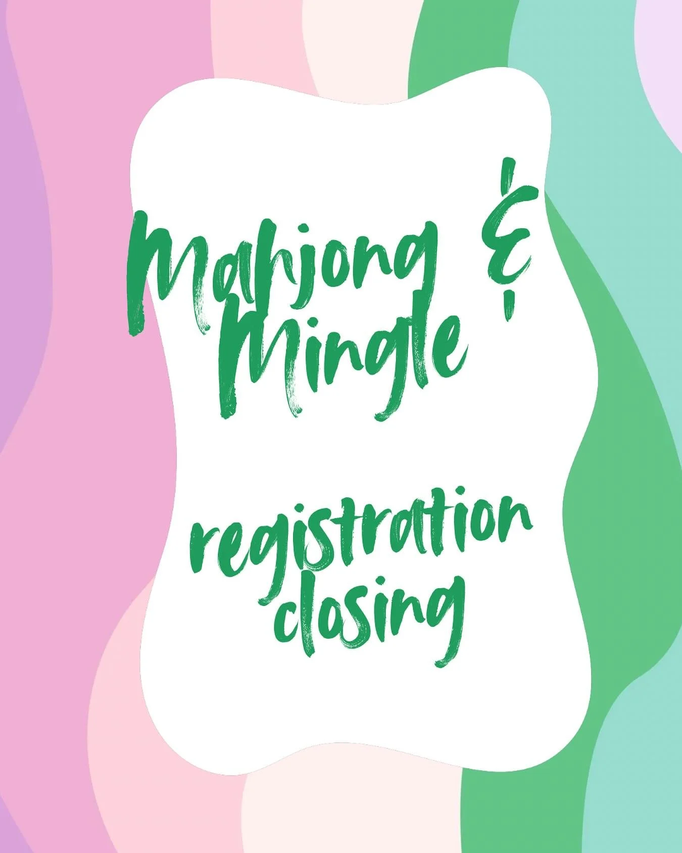 Come sip, snack, and shuffle for good!

You still have a little over 24 hours left to register for mahjong &amp; mingle to support the Cystic Fibrosis Foundation.

We only have 7 tables available so gather up your mahj mates and come out for a good c