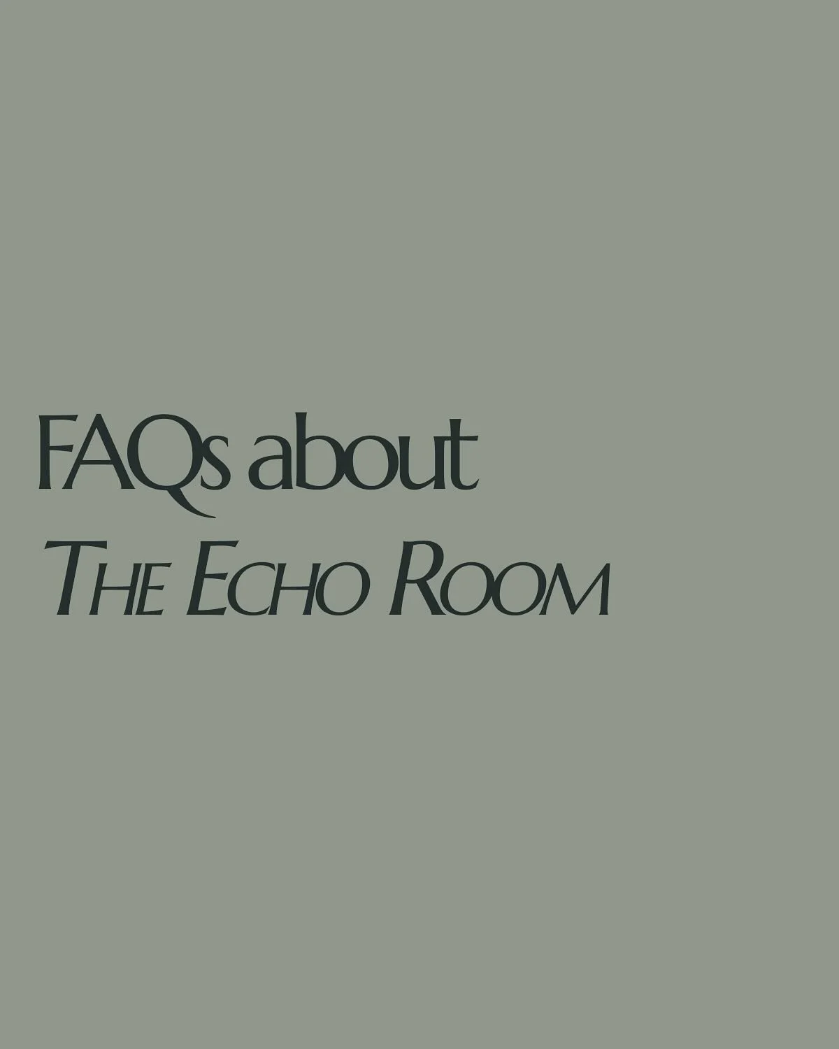 Big news: the very first Echo Room is happening October 25th at @tempcoffeeandexpress on highway 19

We know you may have questions, so we gathered some answers for you up top 👆

Here&rsquo;s what we&rsquo;re asking:
🎶 come hang out October 25th fo